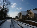 Station in winter Station in winter